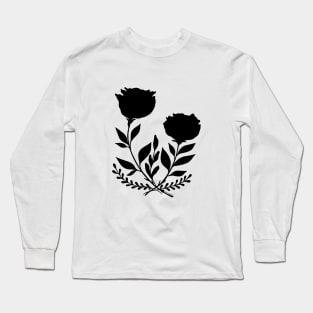 Black Roses Long Sleeve T-Shirt